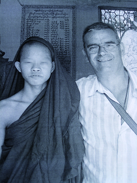 Francisco Pellicer durante un viaje a Camboya.