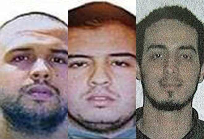 Khalid El Bakraoui, Ibrahim El Bakraoui y Najim Laachraoui.